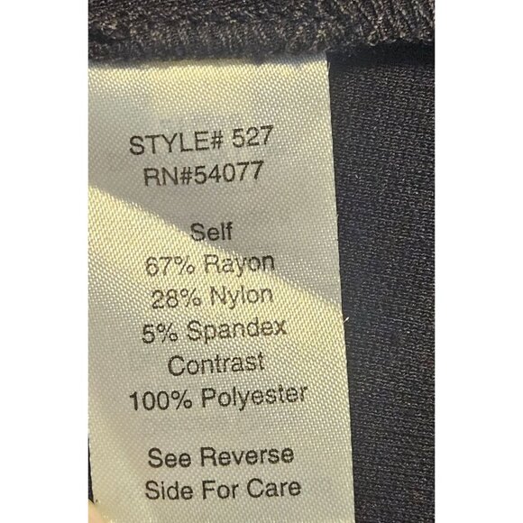 CAbi Women Black Faux Leather-Trim Waterfall Jacket M Whimsygoth Glam Minimalist - Picture 8 of 14